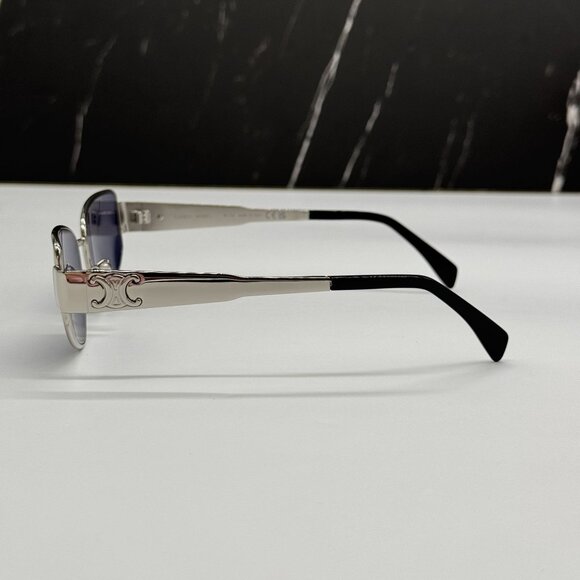 NEW CELINE CL40293U 16V SILVER BLUE WOMEN SUNGLASSES CELINE - Picture 8 of 11